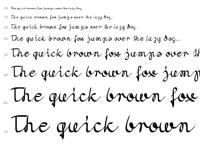 Morado font waterfall
